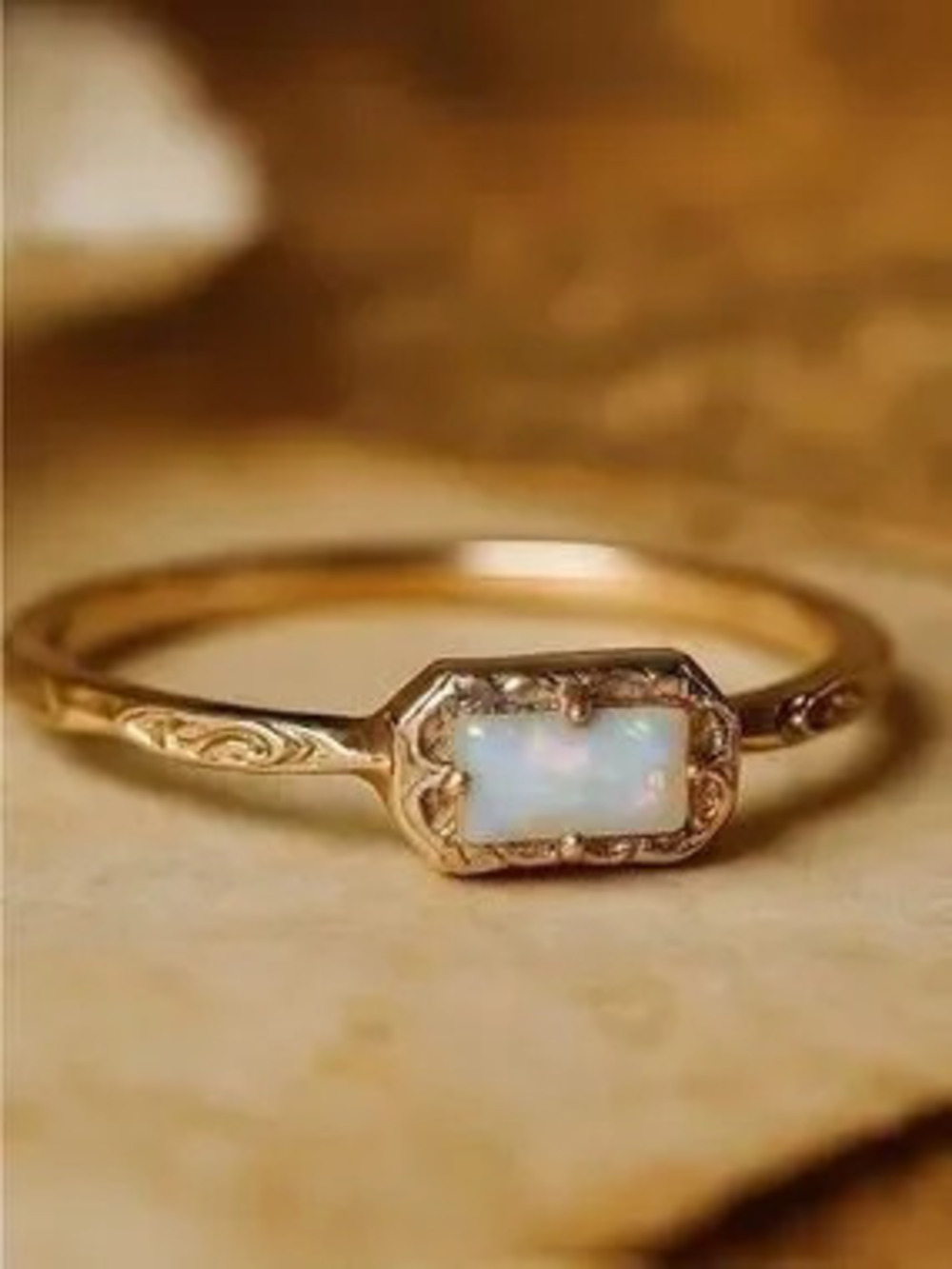 Gold Opal Ring N2459